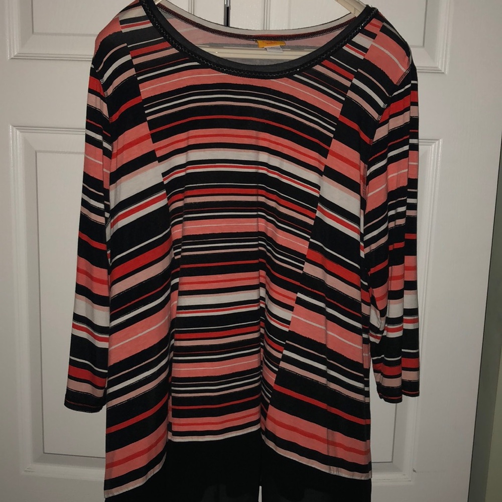 Ruby Rd. Striped swing top